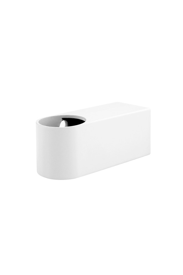 Держатель рейлинга модерн, белый матовый