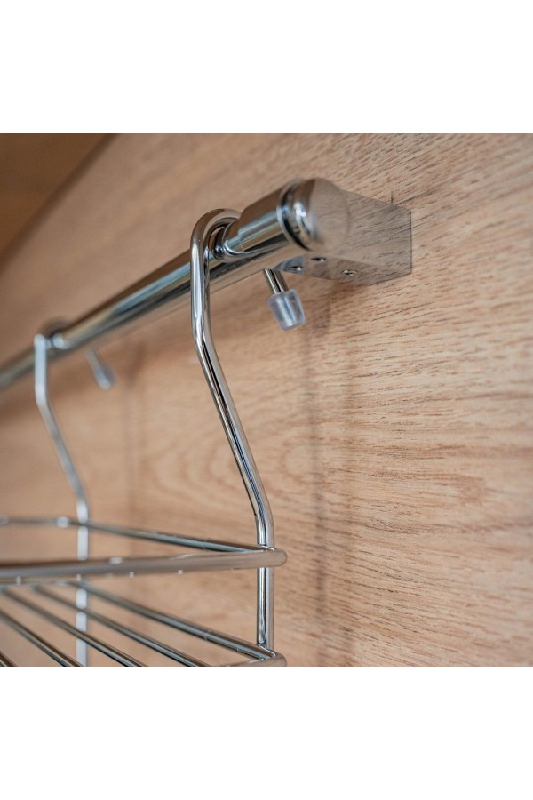 Заглушка рейлинга модерн, хром