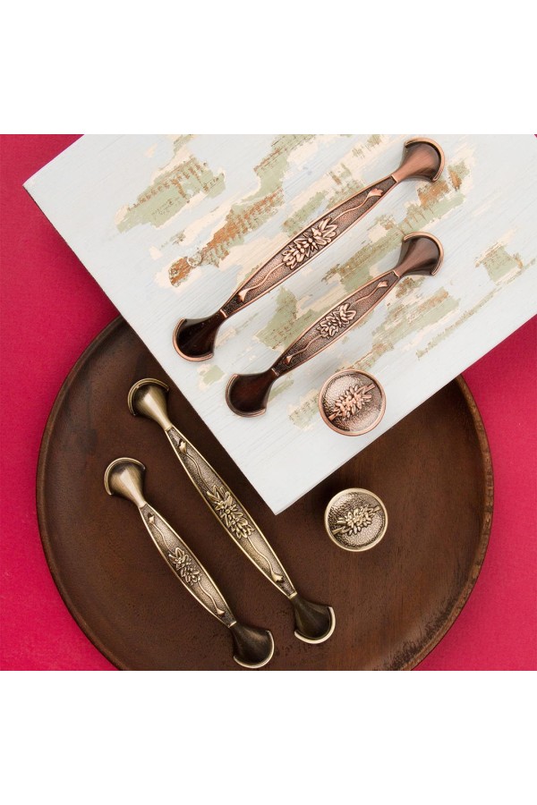 Ручка-кнопка, античная медь