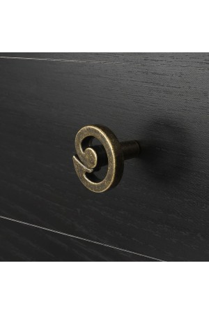 Ручка-кнопка, оксидированная бронза