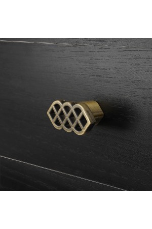 Ручка-кнопка, атласная бронза