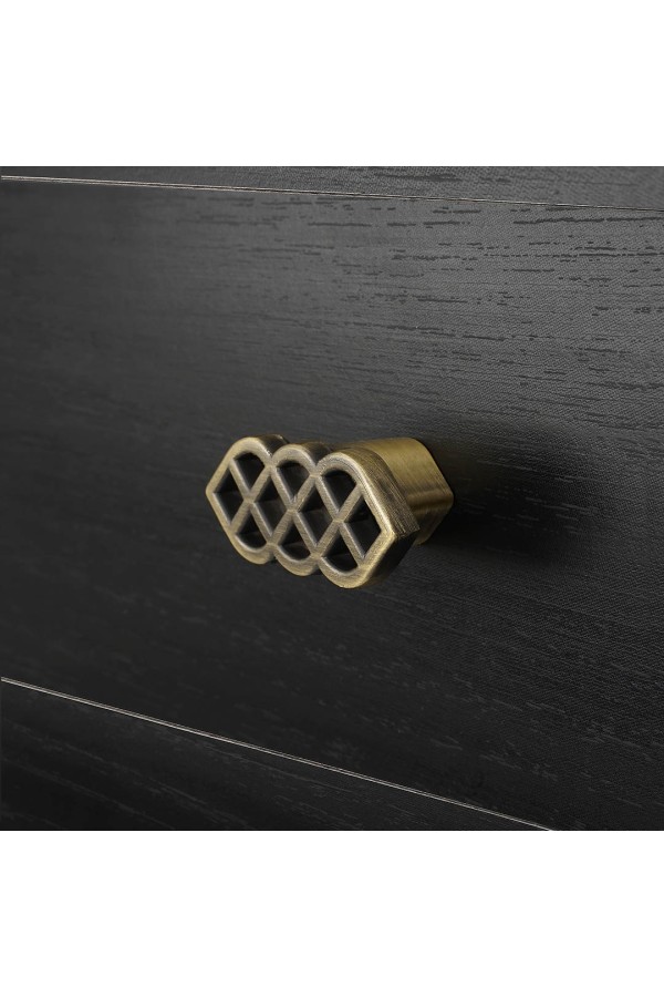 Ручка-кнопка, атласная бронза