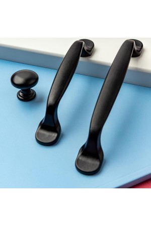 Ручка-кнопка, матовый черный