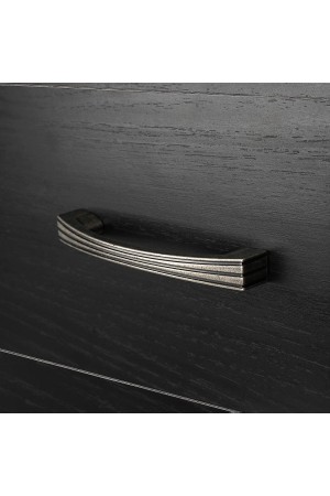 Ручка-скоба, 96 мм, черненый старинный цинк