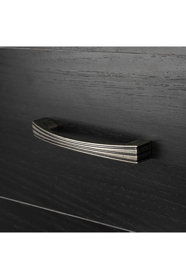 Ручка-скоба, 96 мм, черненый старинный цинк