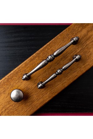 Ручка-скоба, 96 мм, черненый старинный цинк