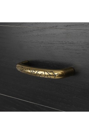 Ручка-скоба, 96 мм, оксидированная бронза