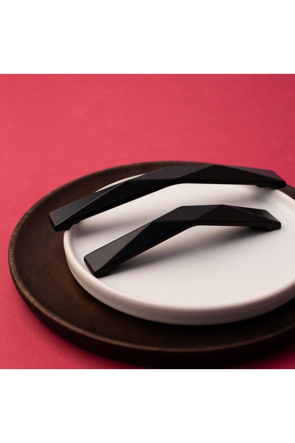 Ручка-скоба, 128 мм, матовый черный