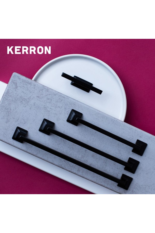 Ручка-скоба, 128 мм, матовый черный