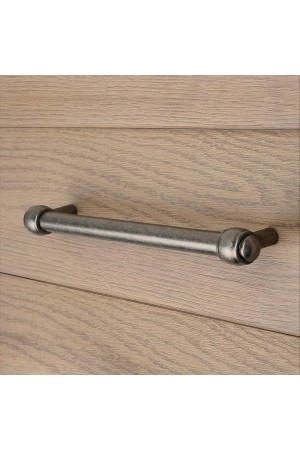 Ручка-скоба, 160 мм, чернёный старинный цинк