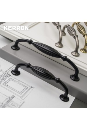 Ручка-скоба, 128 мм, матовый черный