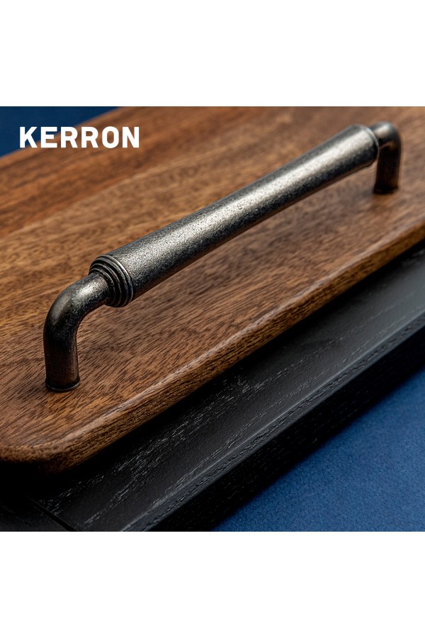 Ручка-скоба, 128 мм, чернёный старинный цинк