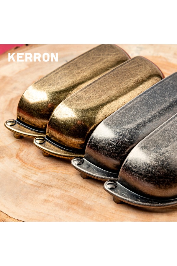 Ручка-ракушка, 96 мм, чернёный старинный цинк RS-118-96 BAZ