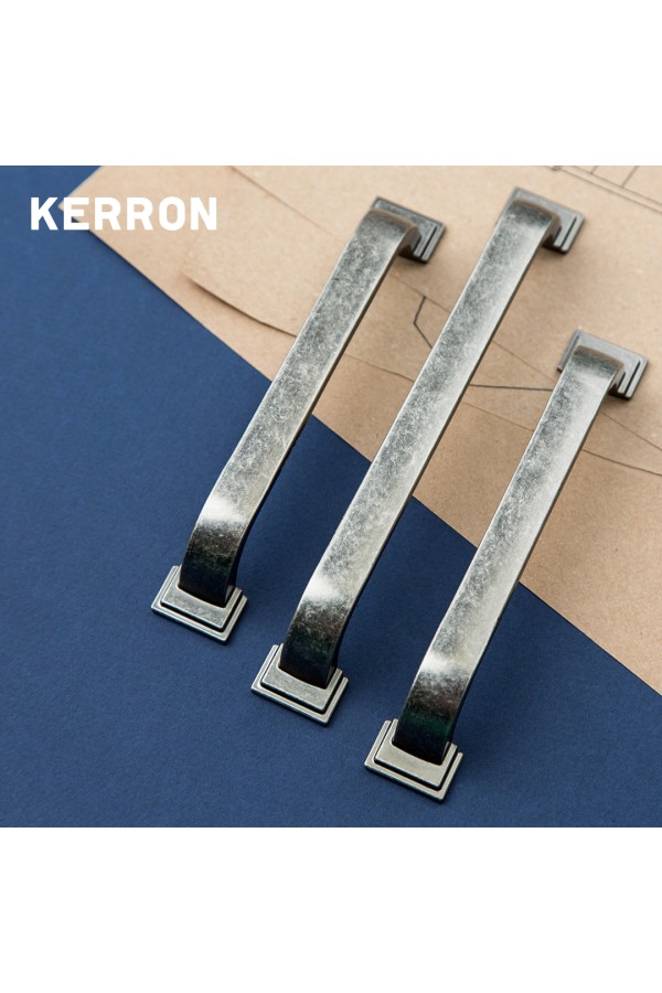 Ручка-скоба, 128 мм, чернёный старинный цинк