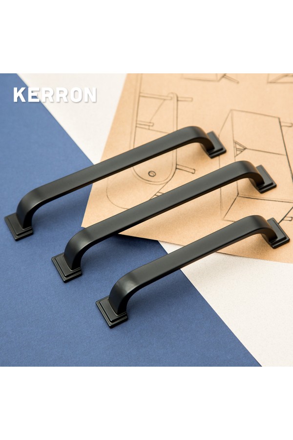 Ручка-скоба, 128 мм, матовый черный