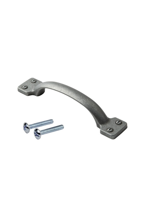 Ручка-скоба, 96 мм, старинное серебро