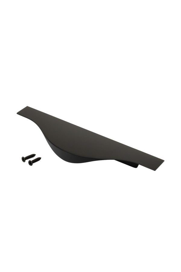 Ручка торцевая, 200 мм (фасад 18 мм), матовый черный RT-002-200 BL