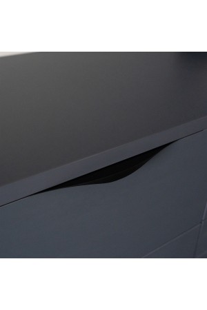 Ручка торцевая,  450 мм (фасад 18 мм),  матовый черный RT-002-450 BL