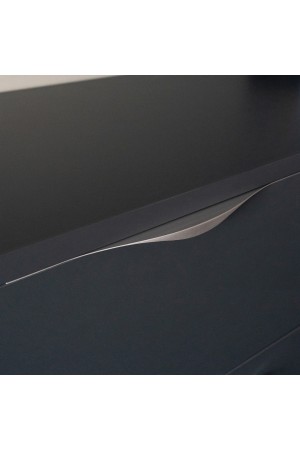 Ручка торцевая,  450 мм (фасад 18 мм),  матовый хром RT-002-450 SC