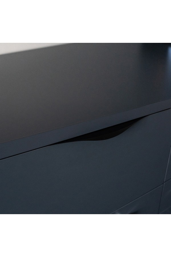 Ручка торцевая, 500 мм (фасад 18 мм), матовый черный RT-002-500 BL