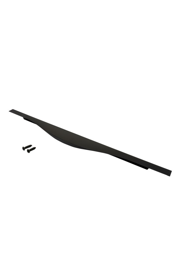 Ручка торцевая, 600 мм (фасад 18 мм), матовый черный RT-002-600 BL