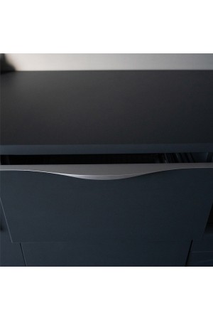 Ручка торцевая,  700 мм (фасад 18 мм),  матовый хром RT-002-700 SC