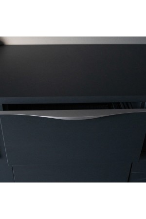 Ручка торцевая,  800 мм (фасад 18 мм),  матовый хром RT-002-800 SC