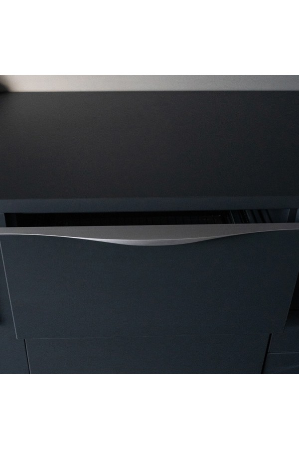 Ручка торцевая, 800 мм (фасад 18 мм), матовый хром RT-002-800 SC