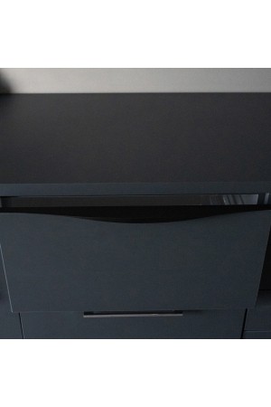 Ручка торцевая,  900 мм (фасад 18 мм),  матовый черный RT-002-900 BL