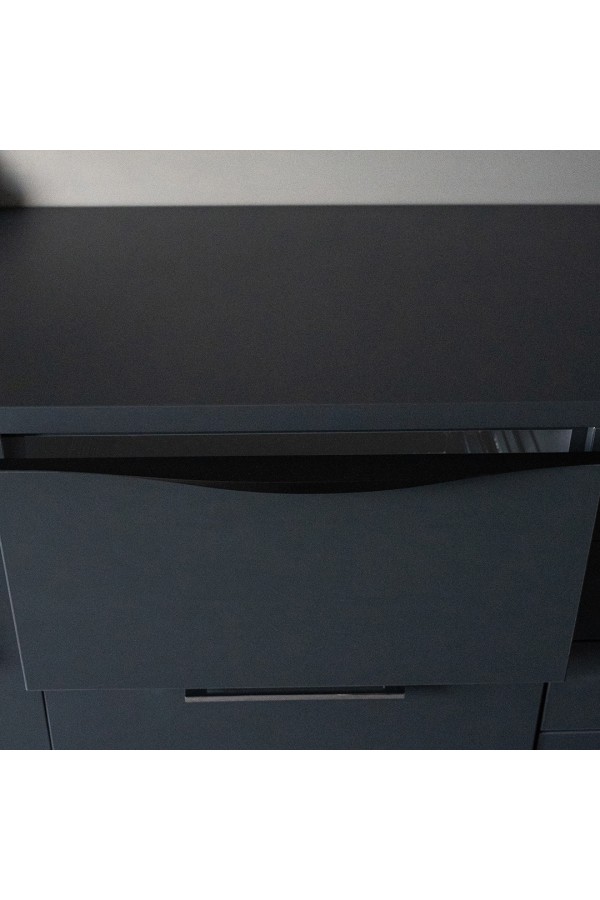 Ручка торцевая, 900 мм (фасад 18 мм), матовый черный RT-002-900 BL