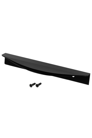 Ручка торцевая,  200 мм (фасад 18 мм),  матовый черный RT-003-200 BL