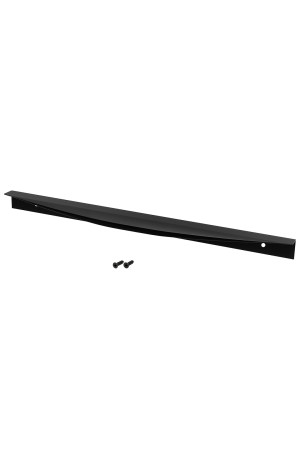 Ручка торцевая,  400 мм (фасад 18 мм),  матовый черный RT-003-400 BL