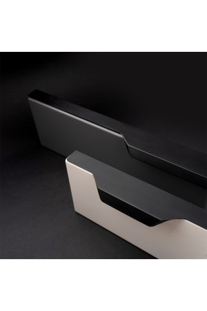 Ручка торцевая,  1200 мм (фасад 18 мм),  матовый черный RT-004-1200 BL