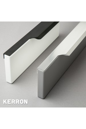 Ручка торцевая,  400 мм (фасад 18 мм),  матовый хром RT-004-400 SC