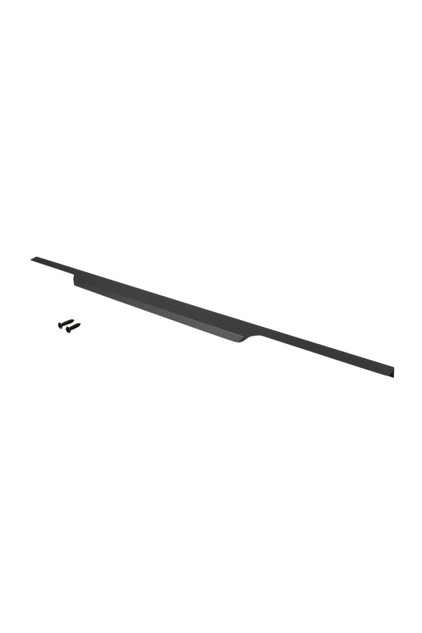 Ручка торцевая, 900 мм (фасад 18 мм), матовый черный RT-004-900 BL