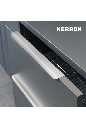 Ручка торцевая, 320/397 мм, матовый хром