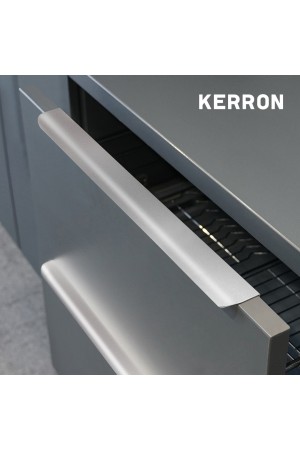 Ручка торцевая, 384/447 мм, матовый хром