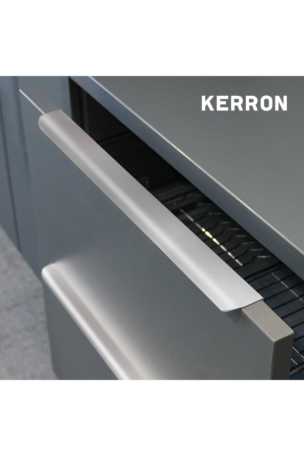 Ручка торцевая, 384/447 мм, матовый хром