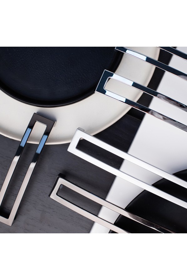 Ручка-скоба, 160 мм, черный хром