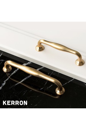 Ручка-скоба, 128 мм, матовое золото