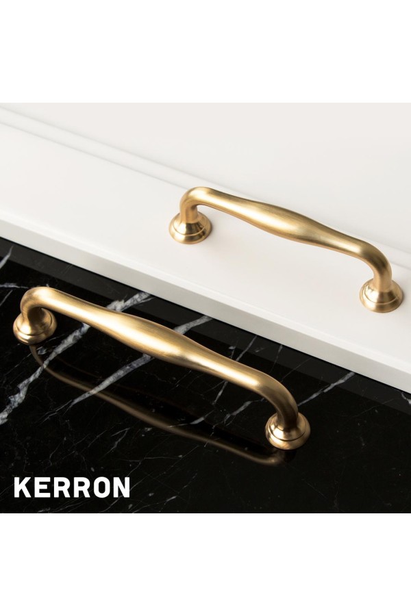 Ручка-скоба, 128 мм, матовое золото