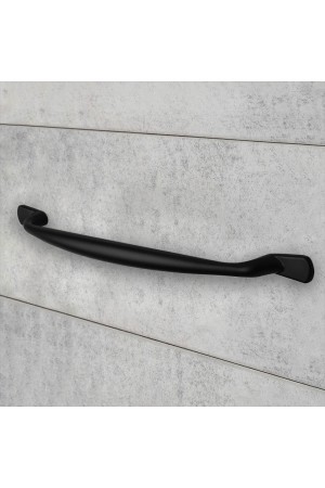 Ручка-скоба, 160 мм, матовый черный