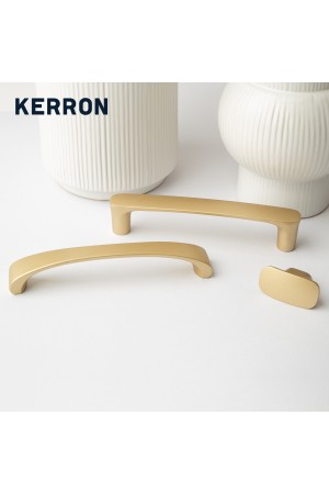 Ручка-скоба, 128 мм, матовое золото