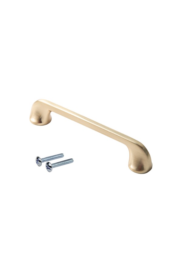 Ручка-скоба, 128 мм, матовое золото