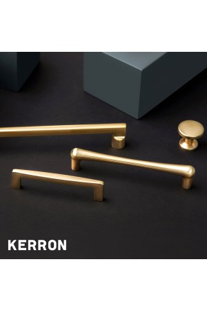 Ручка-скоба, 128 мм, матовое золото