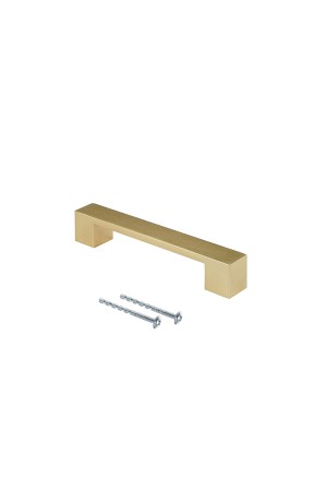 Ручка-скоба, 128 мм, матовое золото