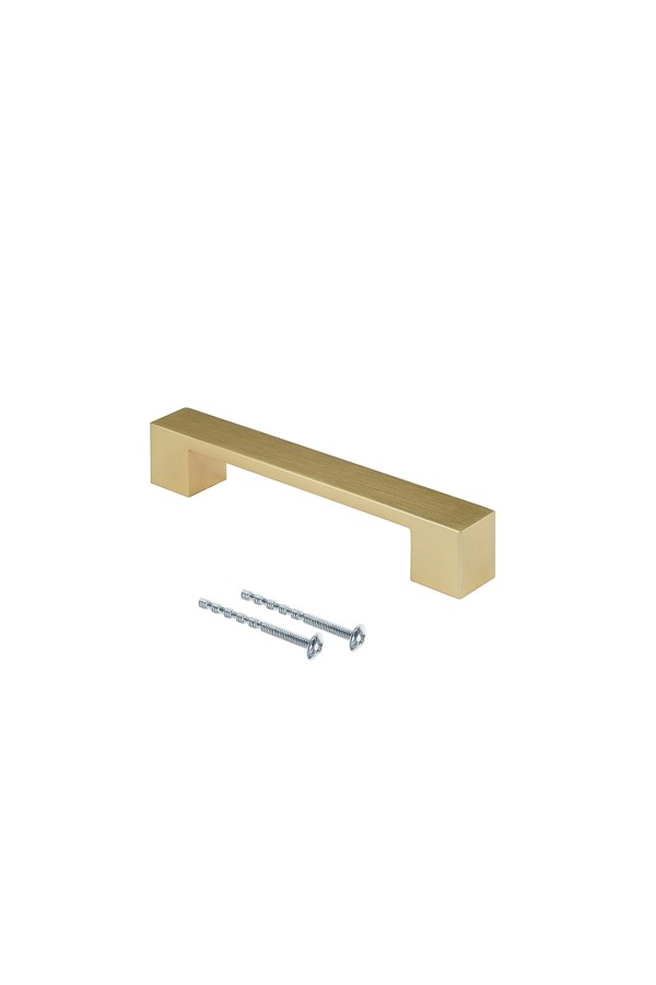 Ручка-скоба, 128 мм, матовое золото