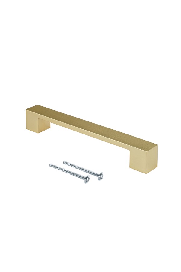 Ручка-скоба, 160 мм, матовое золото