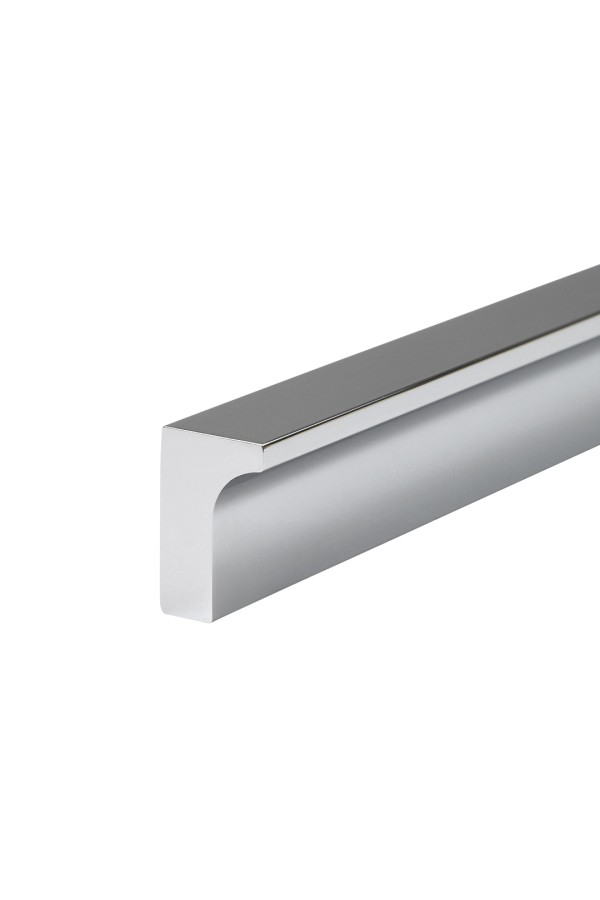 Накладная ручка, Г-образная 128 мм, хром S-2639-128