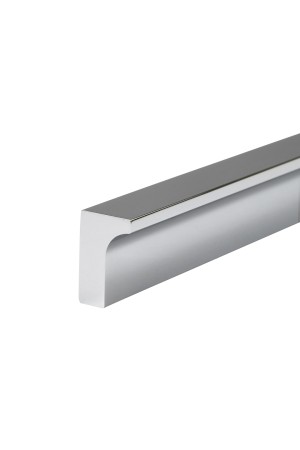 Накладная ручка,  Г-образная 224 мм, хром S-2639-224